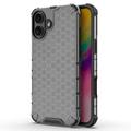 iPhone 16 Honeycomb Armored Hybrid Cover - Sort