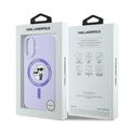 iPhone 16 Karl Lagerfeld Karl and Choupette MagSafe cover i flydende silikone