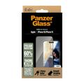 iPhone 16/15 PanzerGlass EyeCare Ultra-Wide Fit EasyAligner Skærmbeskyttelse Hærdet Glas - sort kant