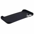 iPhone 16 Plus Plastik Cover Uden Sider - Sort