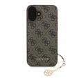 iPhone 16 Plus Guess 4G Charms Collection Hybrid Cover - Brun