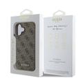 iPhone 16 Plus Guess 4G Charms Collection Hybrid Cover - Brun