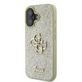 iPhone 16 Plus Guess Fixed Glitter 4G Metal Logo Cover