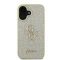 iPhone 16 Plus Guess Fixed Glitter 4G Metal Logo Cover