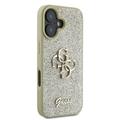 iPhone 16 Plus Guess Fixed Glitter 4G Metal Logo Cover