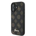 iPhone 16 Plus Guess Peony Script Cover - MagSafe-kompatibel - Sort