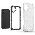 iPhone 16 Plus Honeycomb Armored Hybrid Cover - Grøn
