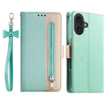 iPhone 16 Plus Lace Pattern Etui med Pung