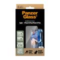 iPhone 16 Plus/15 Plus PanzerGlass Ultra-Wide Fit EasyAligner Hærdet Glas - Sort Kant