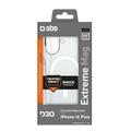 iPhone 16 Plus SBS Extreme Mag D3O MagSafe Cover - Gennemsigtig