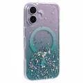 iPhone 16 Plus Sparkle Glow MagSafe Cover - grøn