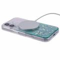 iPhone 16 Plus Sparkle Glow MagSafe Cover - grøn