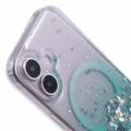 iPhone 16 Plus Sparkle Glow MagSafe Cover - grøn