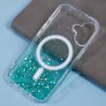 iPhone 16 Plus Sparkle Glow MagSafe Cover - grøn