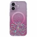 iPhone 16 Plus Sparkle Glow MagSafe Cover - pink