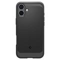 iPhone 16 Plus Spigen Rugged Armor Mag TPU Cover - Sort