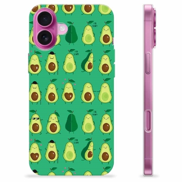 iPhone 16 Plus TPU Cover - Avocadomønster