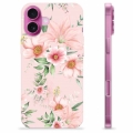 iPhone 16 Plus TPU Cover - Vandfarveblomster