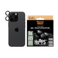 iPhone 16 Pro/16 Pro Max PanzerGlass Hoops keramisk kameralinsebeskytter - sort