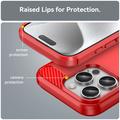 iPhone 16 Pro Børstet TPU Cover - Karbonfiber
