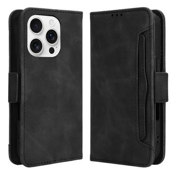 iPhone 16 Pro Kortholder Pung Etui - Black