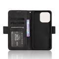 iPhone 16 Pro Kortholder Pung Etui - Black