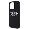 iPhone 16 Pro DKNY Liquid Silicone Arch Logo Cover - MagSafe-kompatibel - Sort