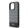 iPhone 16 Pro DKNY Repeat Pattern Bottom Stripe Cover - MagSafe-kompatibel - Sort