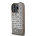 iPhone 16 Pro DKNY Repeat Pattern Bottom Stripe Cover - MagSafe-kompatibel - Brun