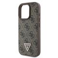 iPhone 16 Pro Guess 4G Strass Triangle Metal Logo Cover med Crossbody Rem