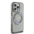 iPhone 16 Pro Guess IML Flowers Wreath Cover - MagSafe-kompatibel