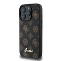 iPhone 16 Pro Guess Peony Script Cover - MagSafe-kompatibel - Sort