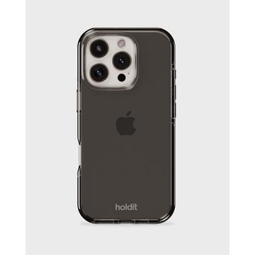 iPhone 16 Pro Holdit Seethru Cover - Sort