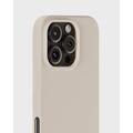 iPhone 16 Pro Holdit Silikone Cover - Lys Beige