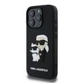 iPhone 16 Pro Karl Lagerfeld 3D Rubber Karl & Choupette NFT Cover - sort