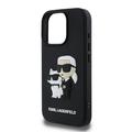 iPhone 16 Pro Karl Lagerfeld 3D Rubber Karl & Choupette NFT Cover - sort