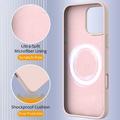 iPhone 16 Pro Liquid Silikone Cover - MagSafe Kompatibel - Pink