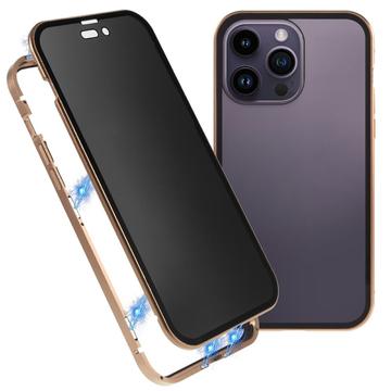 iPhone 16 Pro Magnetisk Cover med Hærdet Glas - Privatliv