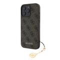 iPhone 16 Pro Max Guess 4G Charms Collection Hybrid Cover - Brun