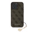 iPhone 16 Pro Max Guess 4G Charms Collection Hybrid Cover - Brun