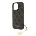 iPhone 16 Pro Max Guess 4G Charms Collection Hybrid Cover - Brun