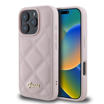 iPhone 16 Pro Max Guess Quiltat Cover - pink