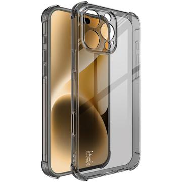 iPhone 16 Pro Max Imak Faldsikkert TPU Cover - Gennemsigtig Sort