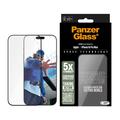 iPhone 16 Pro Max PanzerGlass Ceramic Protection Ultra-Wide Fit EasyAligner Skærmbeskyttelse Hærdet Glas - 9H - Sort kant