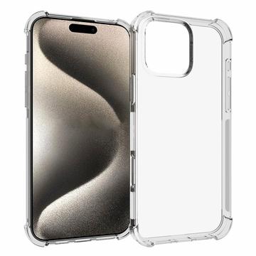 iPhone 16 Pro Max Stødsikkert TPU Cover - Gennemsigtig