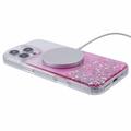 iPhone 16 Pro Max Sparkle Glow MagSafe Cover - pink