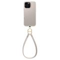 iPhone 16 Pro Max Spigen Cyrill Kajuk Classic Charm Mag-etui med rem - Creme