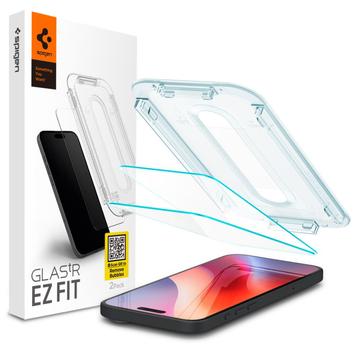 iPhone 16 Pro Max Spigen Glas.tR Ez Fit Skærmbeskyttelse Hærdet Glas - 2 Stk.