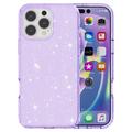 iPhone 16 Pro Max Stylish Glitter Series Hybrid Cover - Lilla