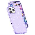 iPhone 16 Pro Max Stylish Glitter Series Hybrid Cover - Lilla